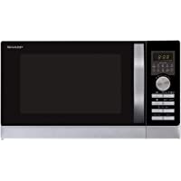 Sharp R843INW Microondas 3 en 1 con aire caliente- grill y convección - 25 L - 800 W - grill 1000 W - 2500 convección…